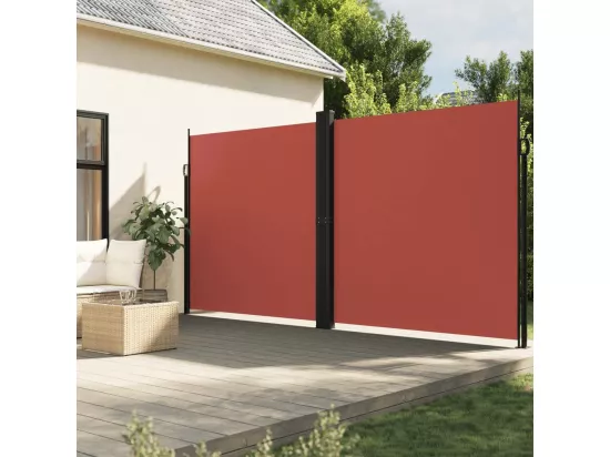 Auvent latéral rétractable terre cuite 220x1200 cm