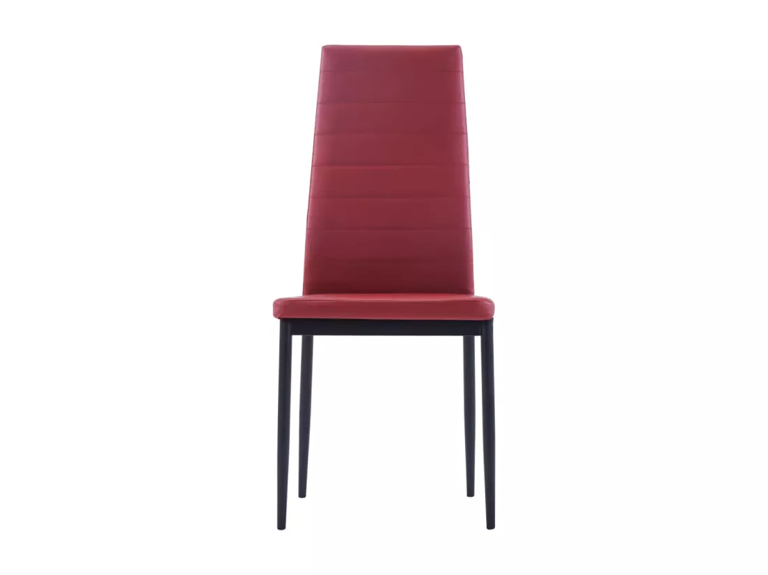 Mobilier de salle à manger 5 pcs Rouge bordeaux