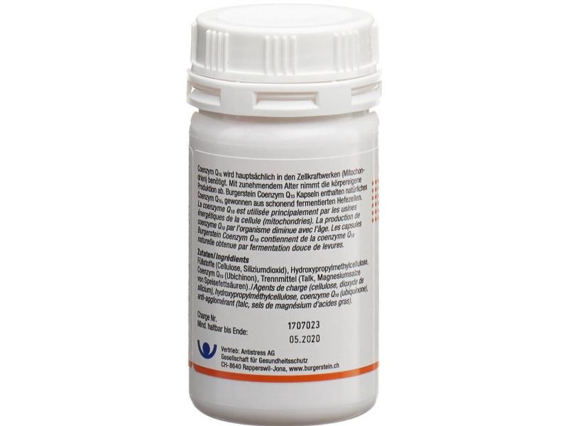 Burgerstein Coenzym Q10 180 Kapseln Vegane Nahrungsergänzung mit Coenzym Q10