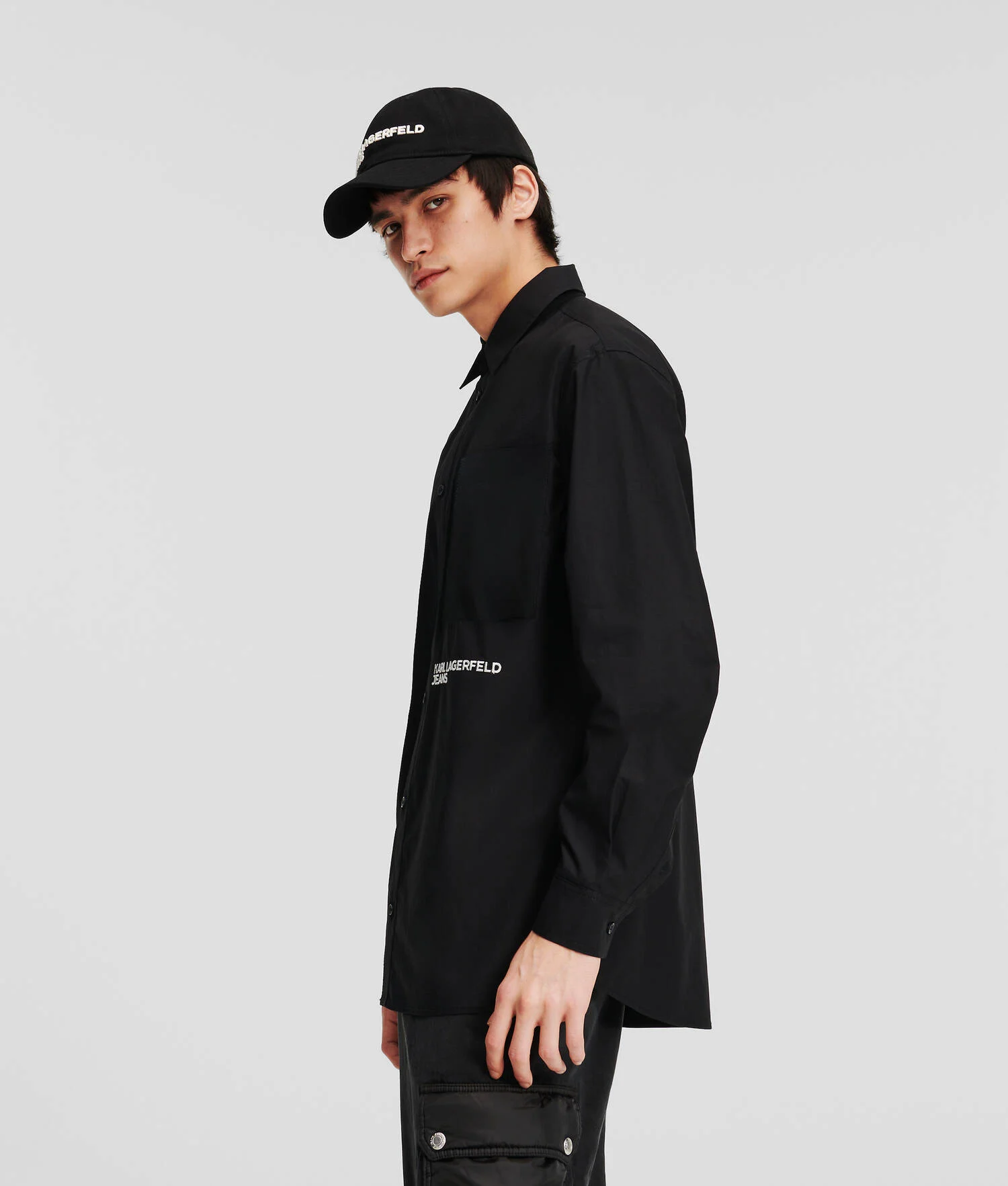 CHEMISE KLJ COUPE DROITE CLASSIQUE - Noir