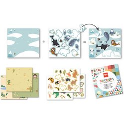 Jeu de gommettes 'Les animaux et leur habitat'