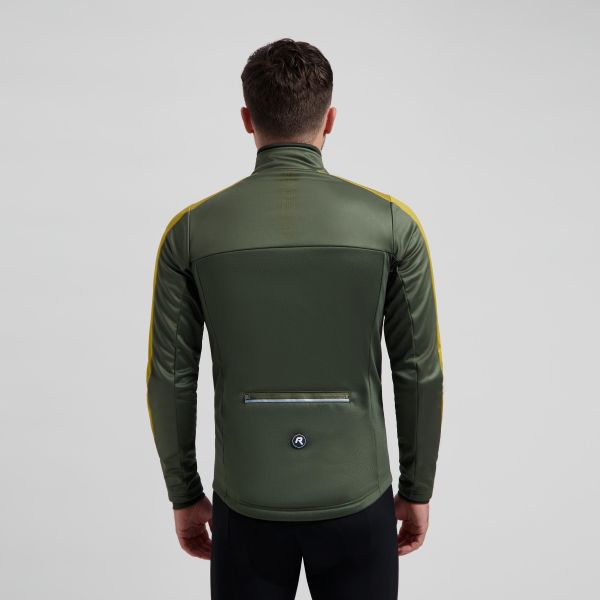 Rogelli Freeze Vinterjakke, Green/Mustard