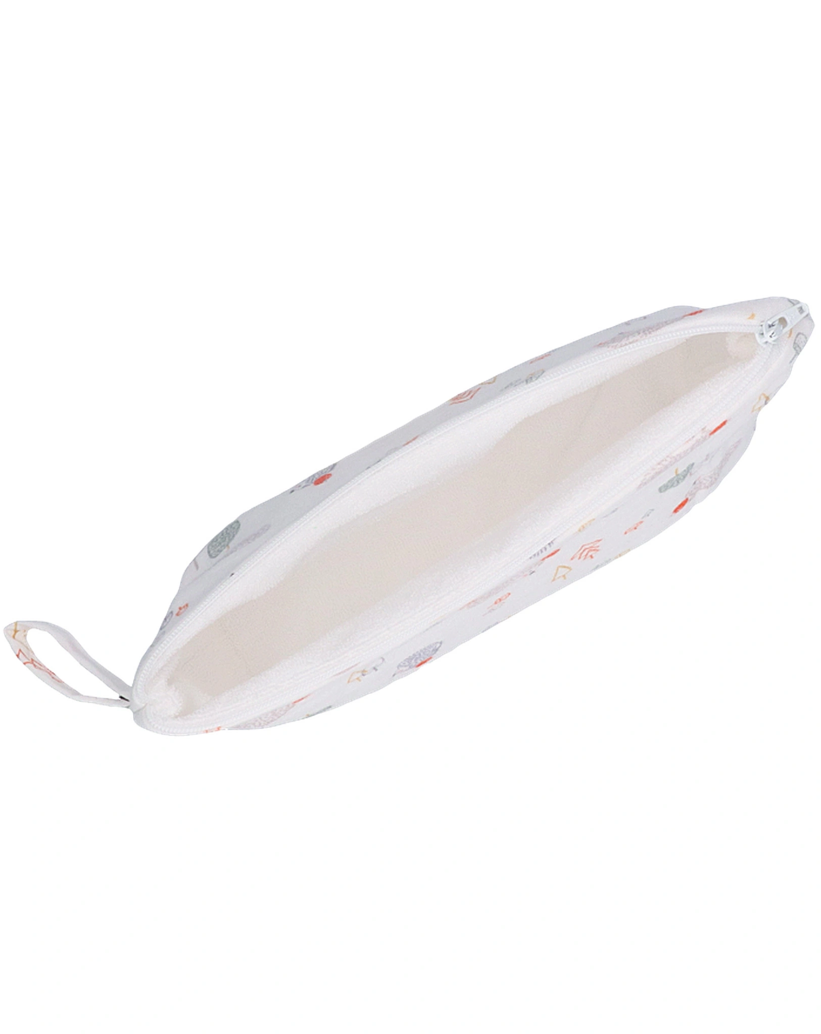 Musselin-Kulturtasche IGEL BABY (15x25) in weiß