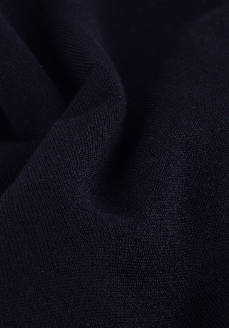 donkerblauwe profuomo trui half zip luxury basic