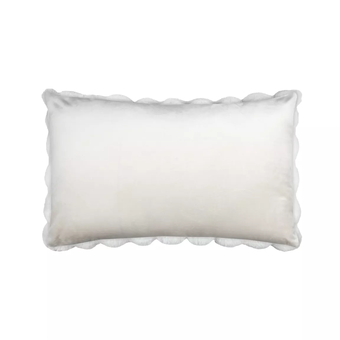 Coussin rectangulaire fausse fourrure (50 x 80 cm) Nebraska Ecru