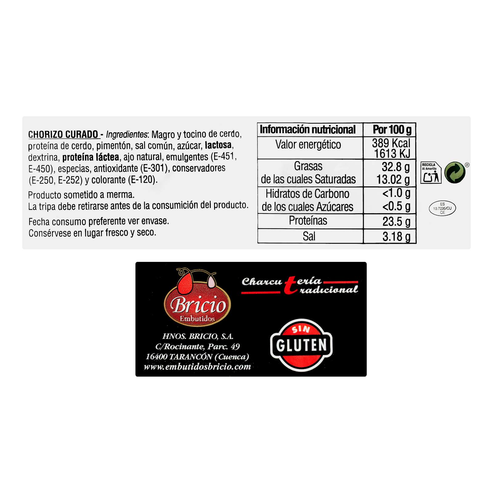 Chorizo de Tarancón Bricio
