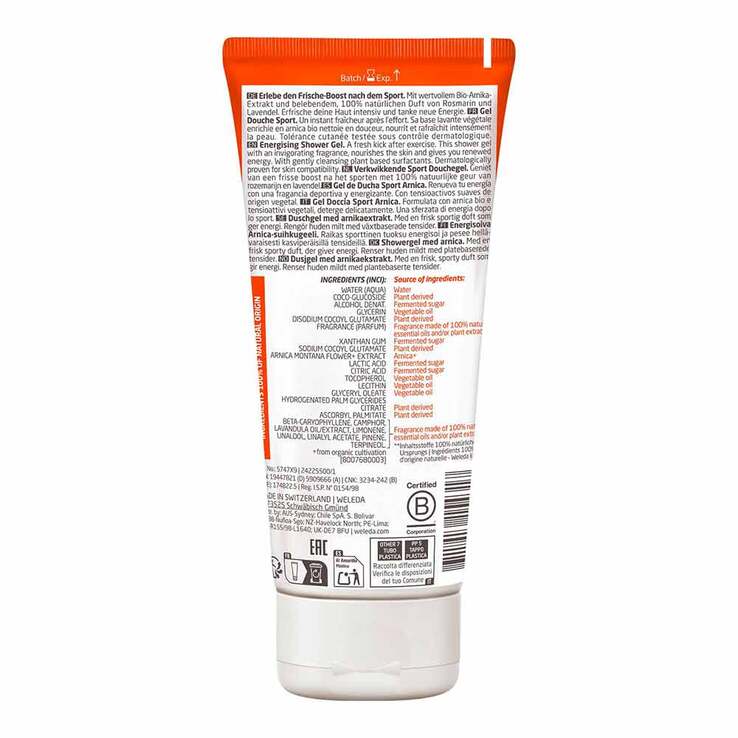 Weleda Sport Shower Gel Arnika, 200 ml