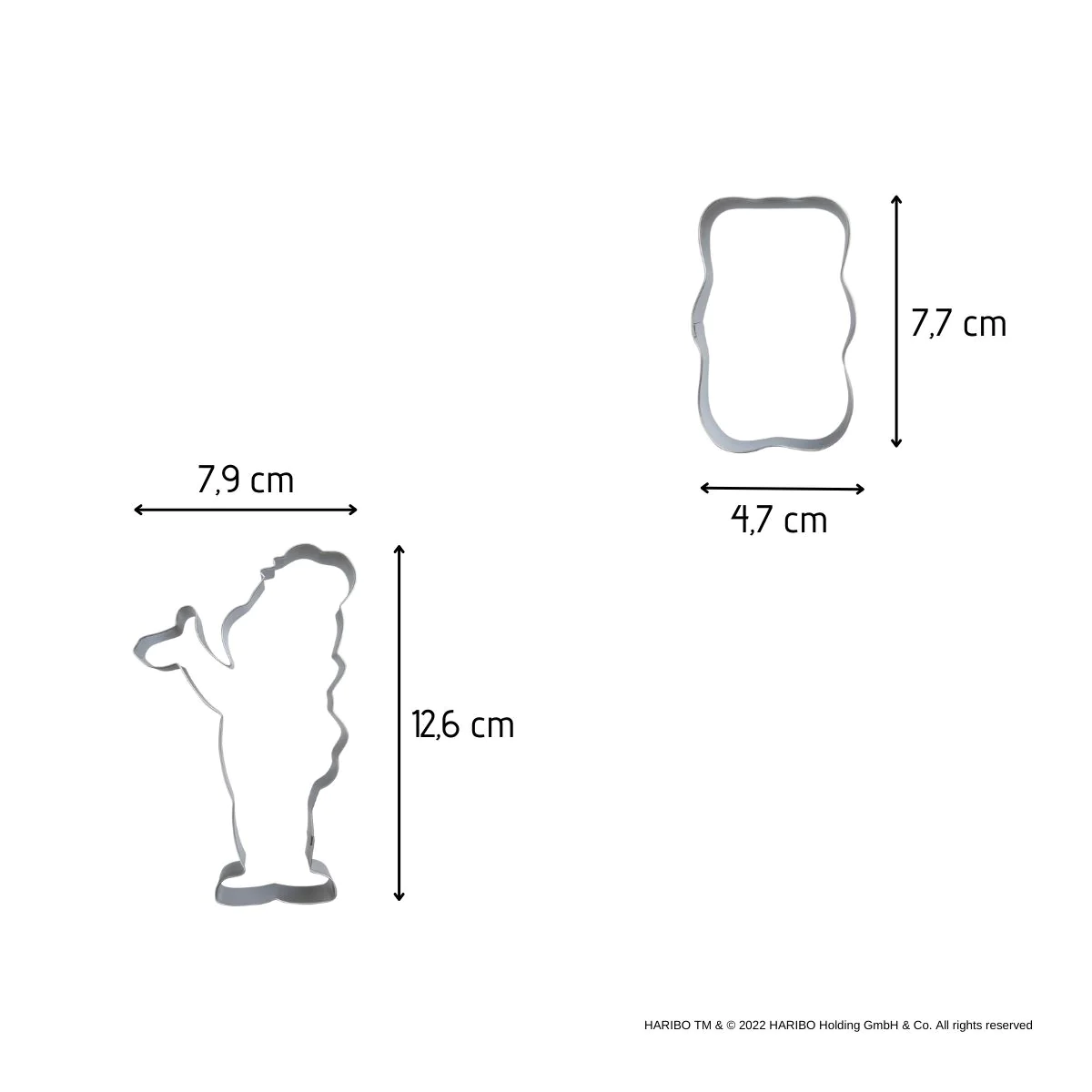 Lot de 2 emporte-pièces nounours par Haribo Zenker