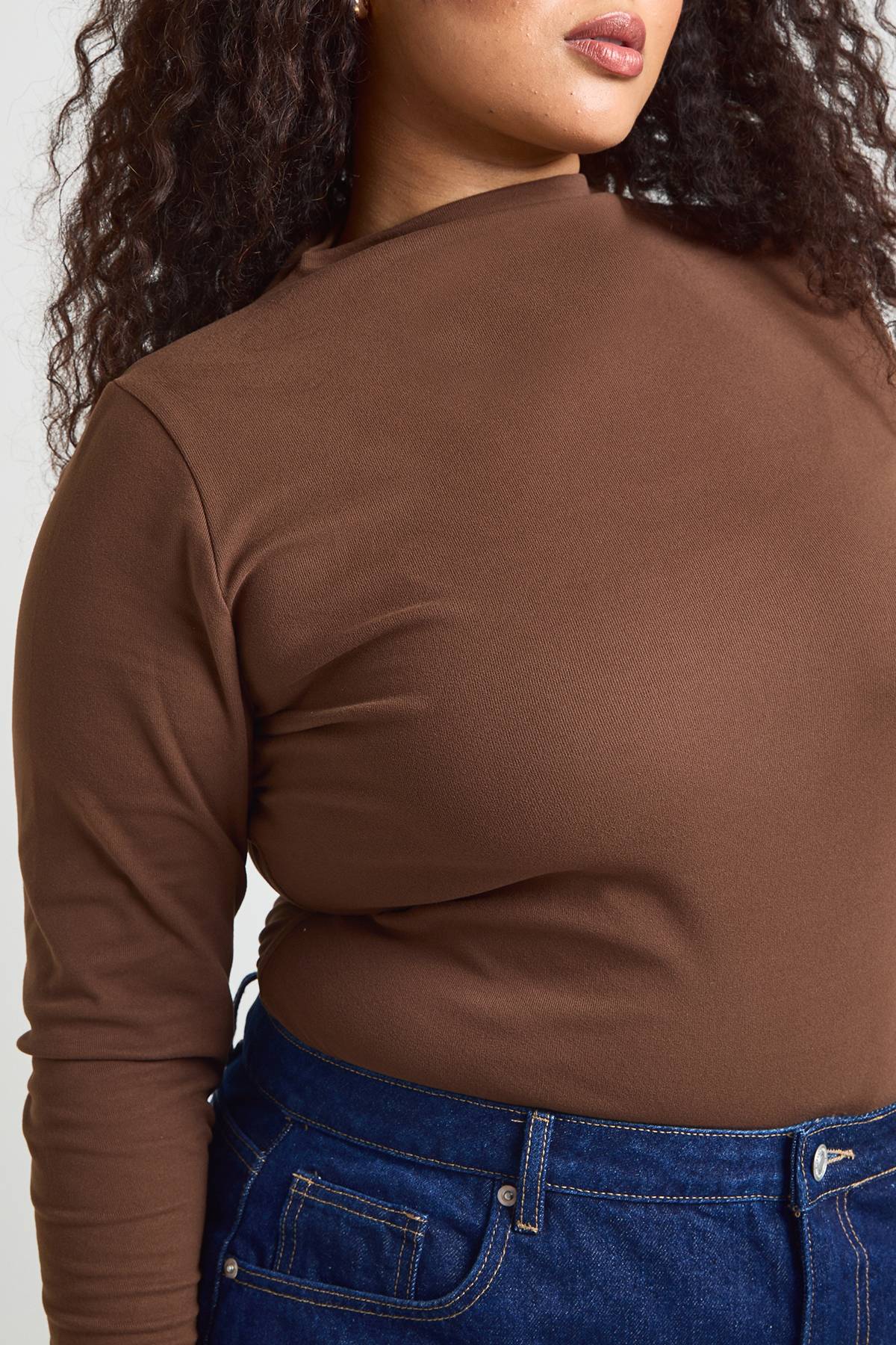 boohoo Body À Manches Longues Ultra Doux Avec Encolure Intégrée