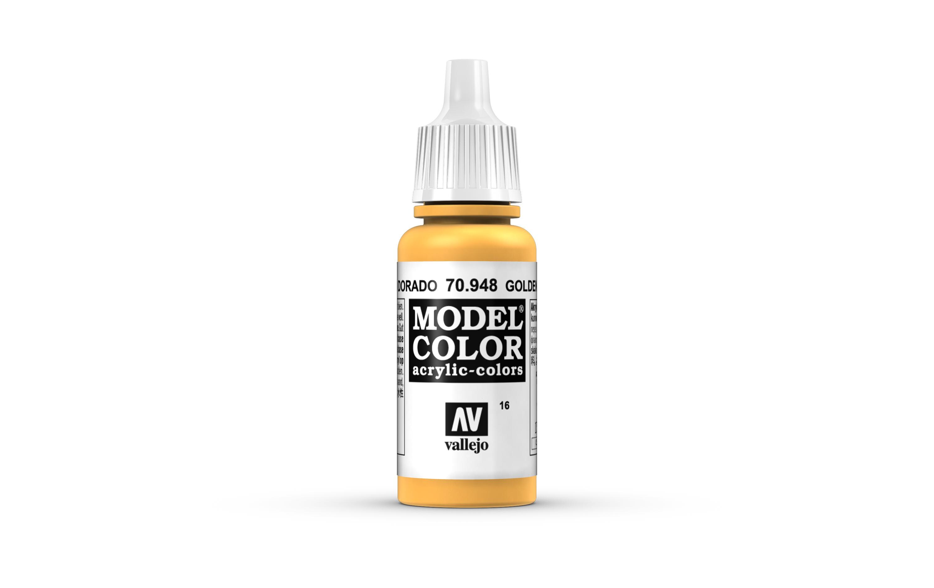 Acrylfarbe Matt, Goldgelb 17 mlModel Color Golden Yellow