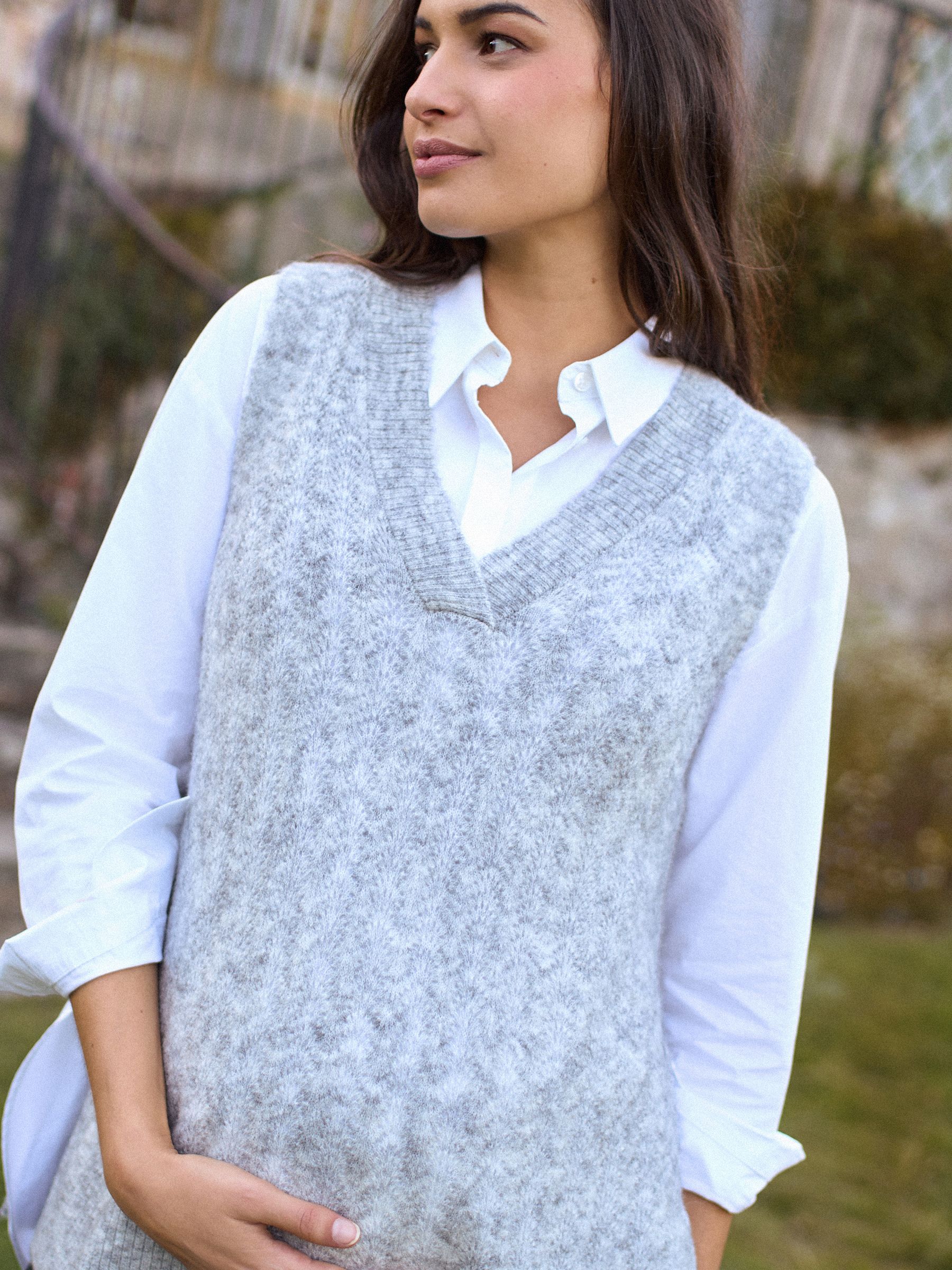 Seraphine Maternity Pointelle Knit Vest