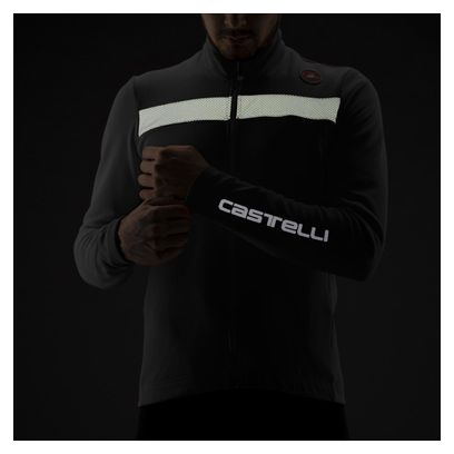 Maillot Manches Longues Castelli Puro 3 Fz Vert Electric Lime