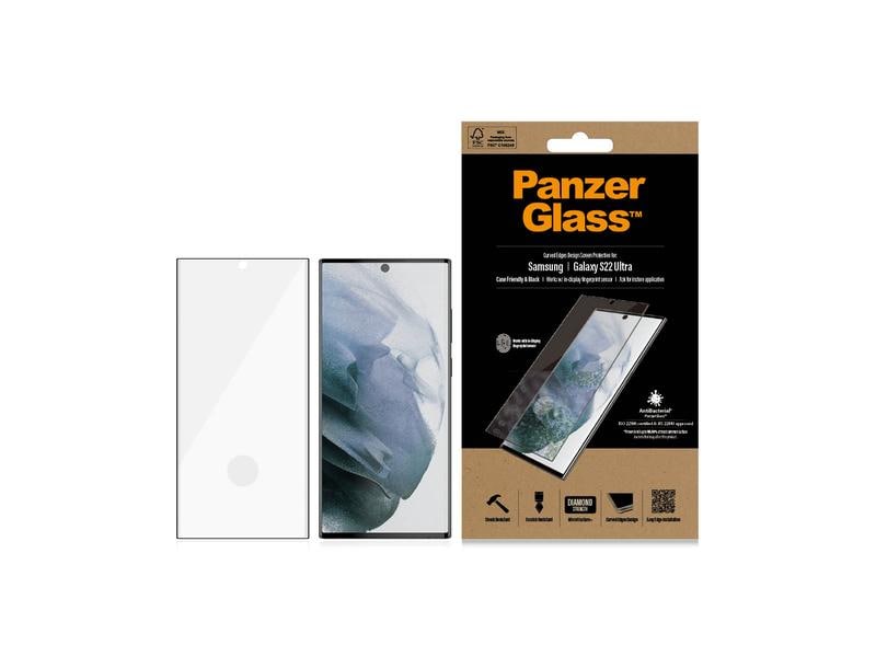 Panzerglass Displayschutz Case Friendly Fingerprint Galaxy Display-Schutzfolie für das Samsung Galaxy S22 Ultra