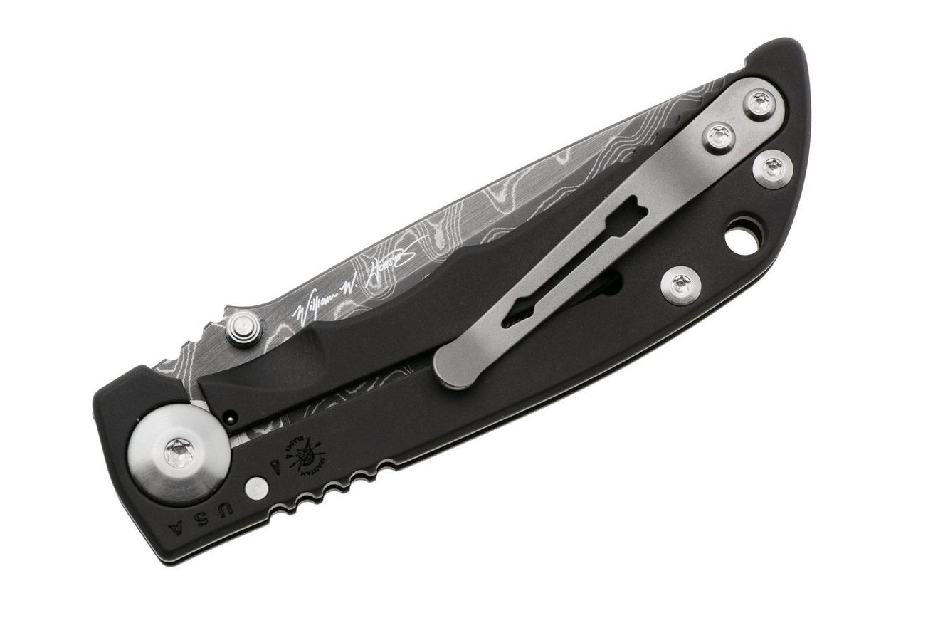 Spartan Harsey Folder 3.25 SF10DMC-BL-PVD-FR, Damascus, Black PVD Titanium zakmes
