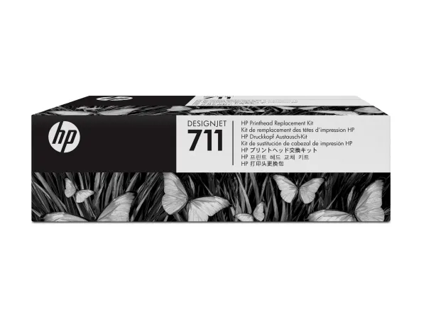HP 711 - Sort, gul, cyan, magenta - printhoved - for DesignJet T100, T120, T120 ePrinter, T125, T130, T520, T520 ePrinter, T525, T530