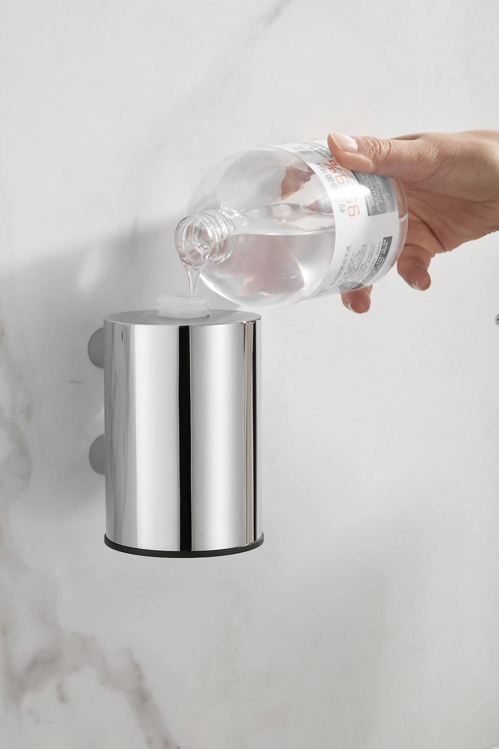 Saniclear Academy zeepdispenser chroom
