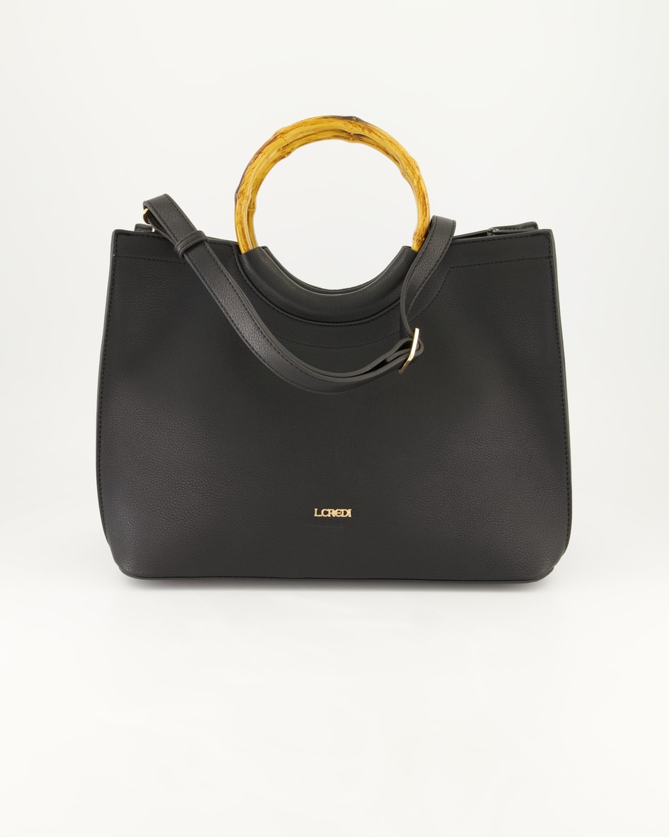 L.Credi Makana Shopper in Schwarz