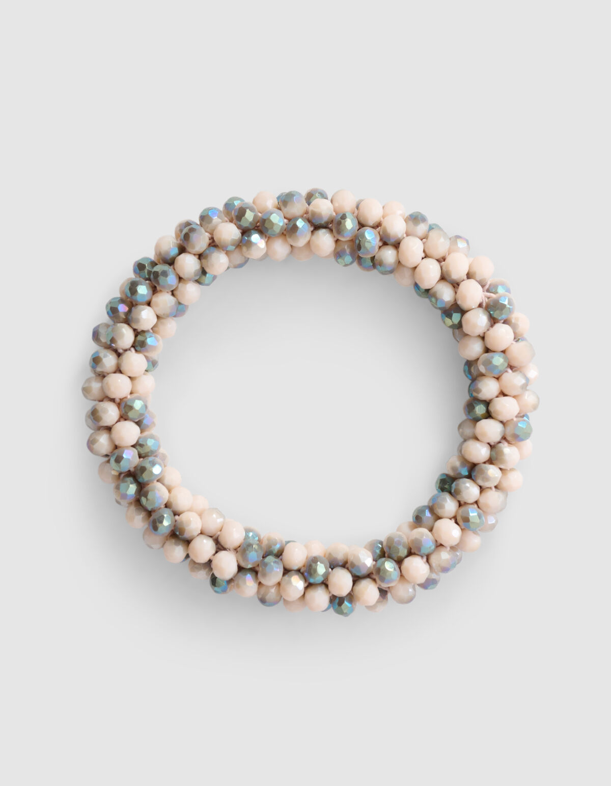 Beaded Armband Lichtgrijs/Beige