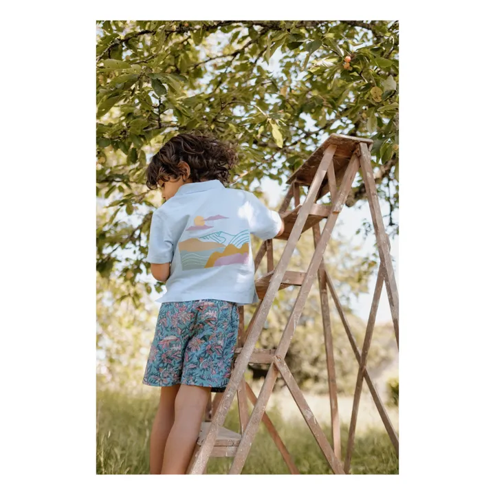 Louise Misha Short Aliki Voile de Coton | Bleu