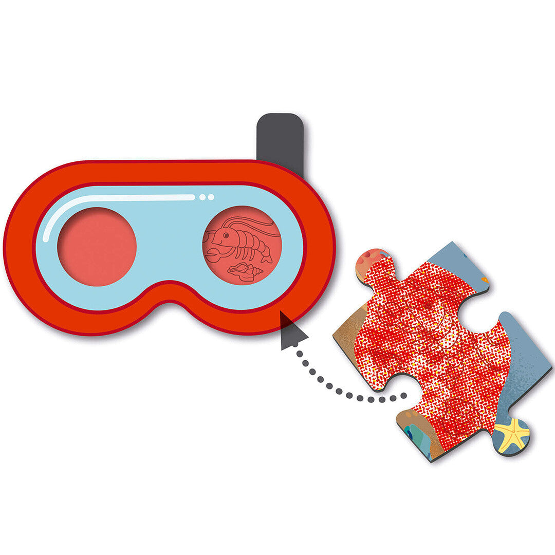 Apli kids puzzel strand top secret - 60st