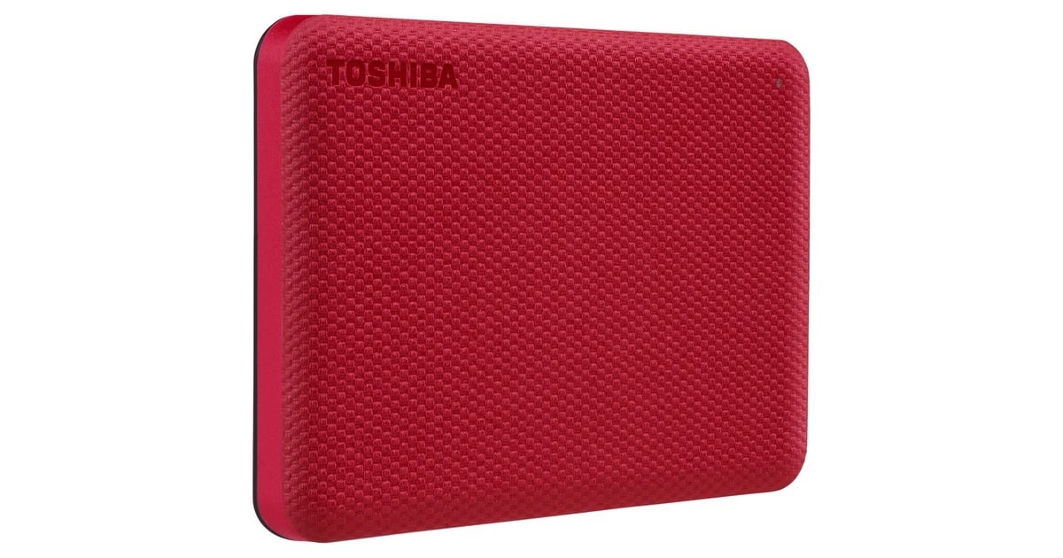 ToshibaCanvio Advance, 2 TB externe harde schijf  (Rood, HDTCA20ER3AA, USB 3.2 Gen 1)