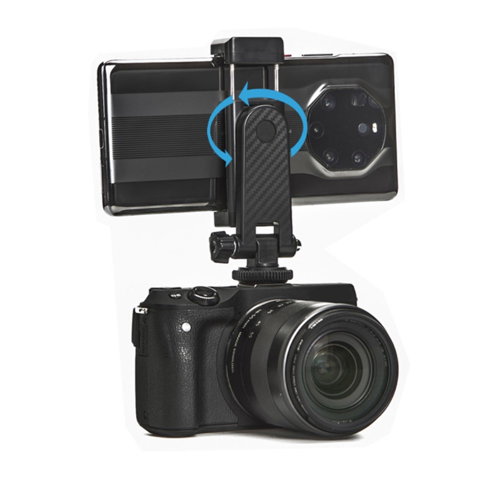 (148 cm) Verstellbarer Teleskop Ständer Live Stream Stativ Selfie Stick Smartphone / Kamera Halterung mit Bluetooth Fernauslöser - Schwarz