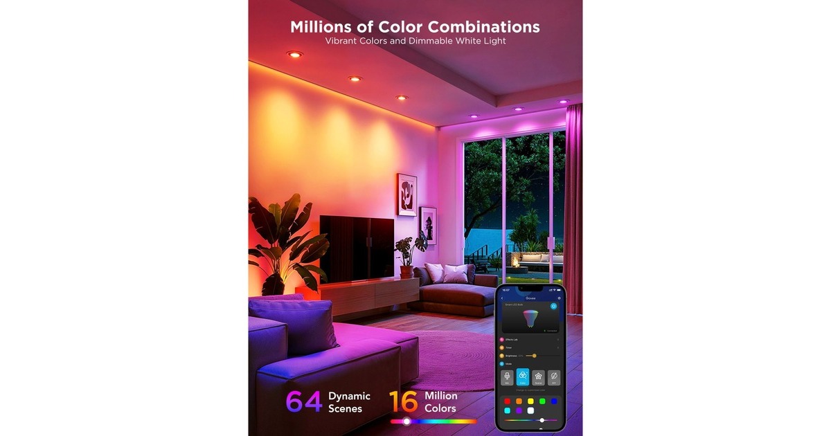 GoveeGU10 Wifi&BLE RGBWW Smart ledlamp  (2 stuks, 2.4 GHz wifi, Bluetooth)