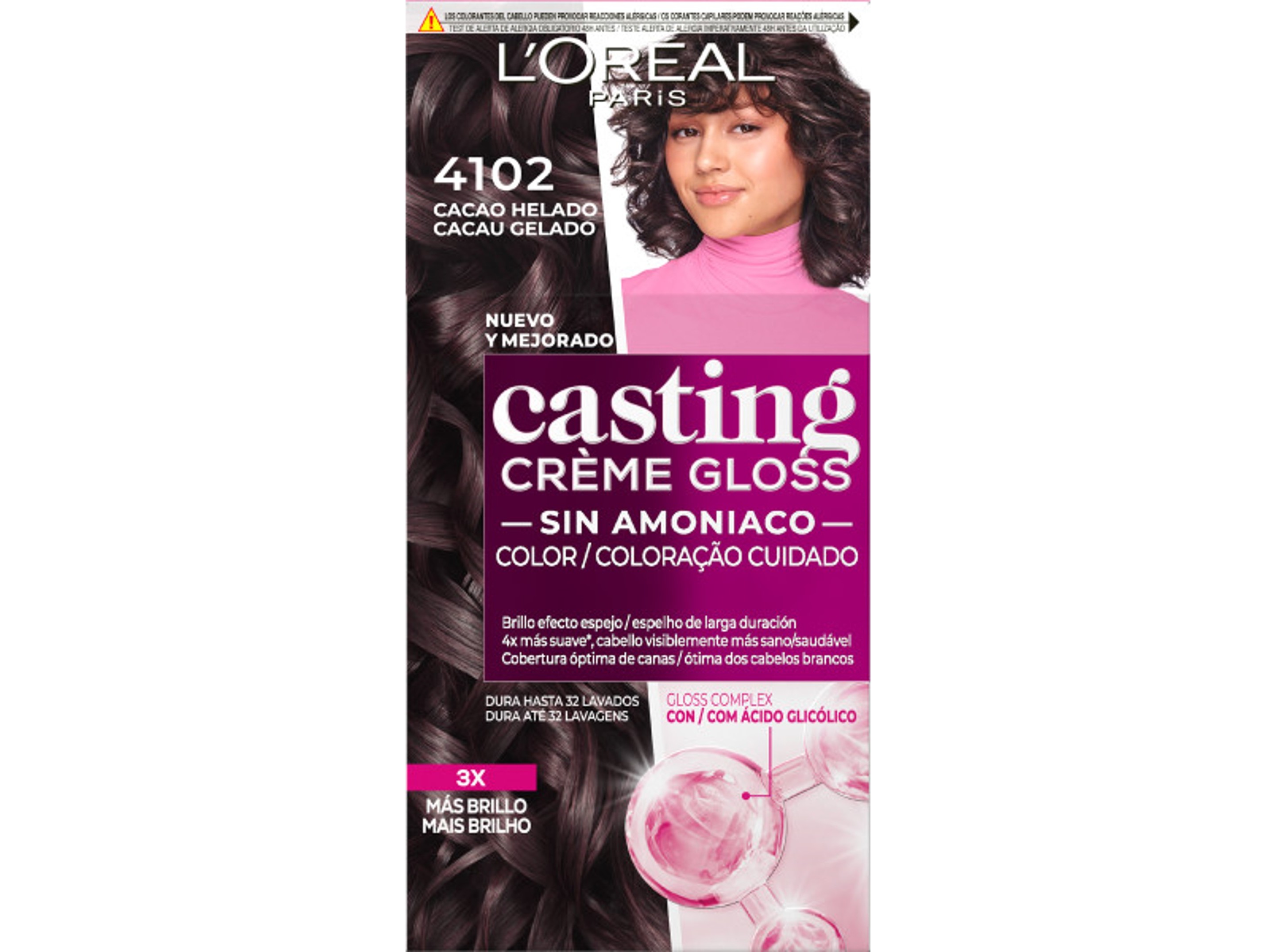 COLORAÇÃO CASTING CREME GLOSS Nº4102 CACAU GELADO UN