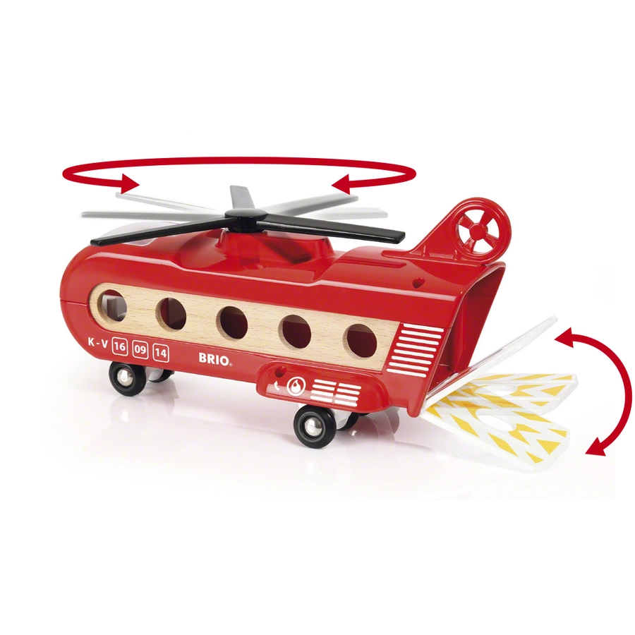 BRIO® WORLD Eisenbahn-Transporthubschrauber 33886