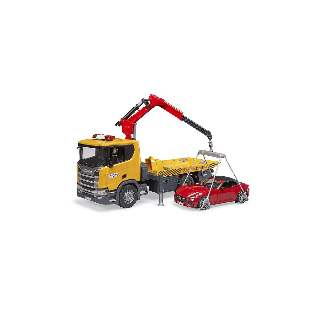 BRUDER Spielwaren GmbH + Co. KG Bruder 03552 Scania Super 560R Abschlepp LKW. L+S Modul + BRUDER Roadster