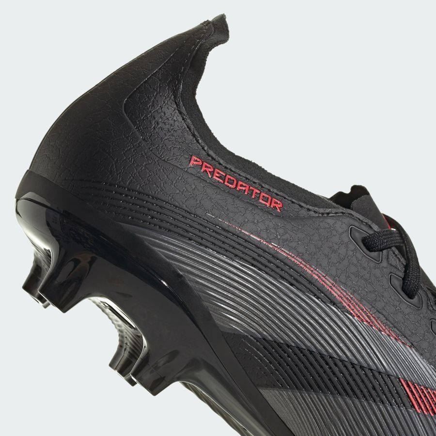 adidas Predator League FG/AG Stealth Victory - Noir/Gris/Lucid Red