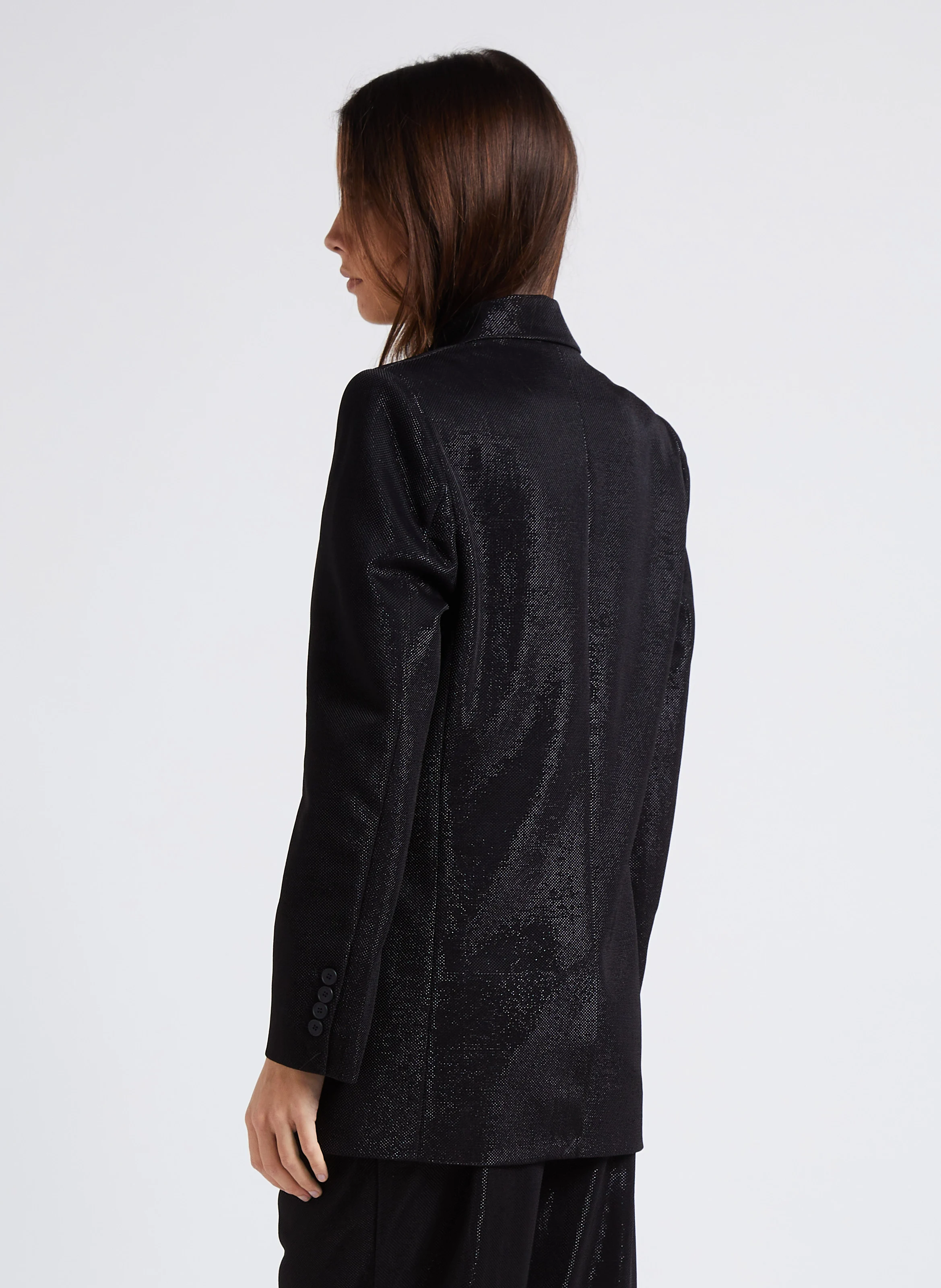 MOKAM - Veste de tailleur scintillant| Noir