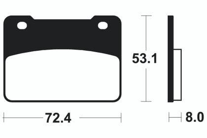 Plaquettes de freins Tecnium Maxi Scooter métal fritté - MSS393