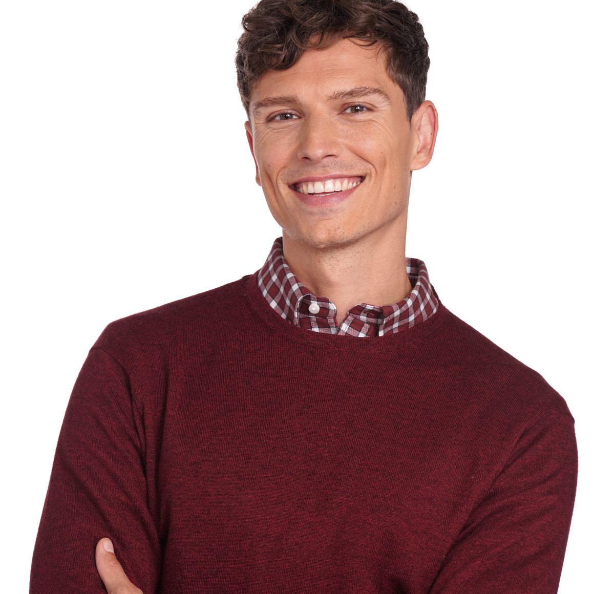 VanVaan Herren Pullover mit Kaschmir dunkelrot