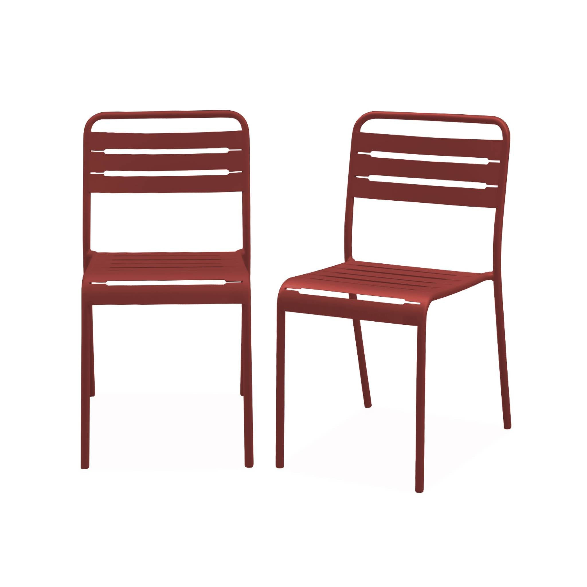 sweeek - Tuinstoelen metaal (set van 2)