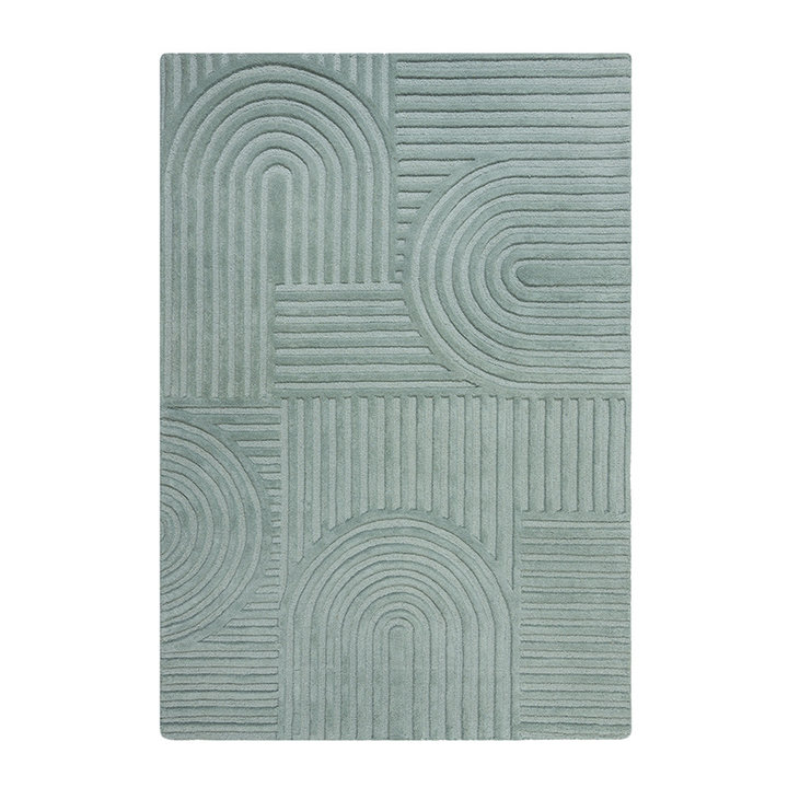 Modern vloerkleed - Solacio Zen Blauw/Groen