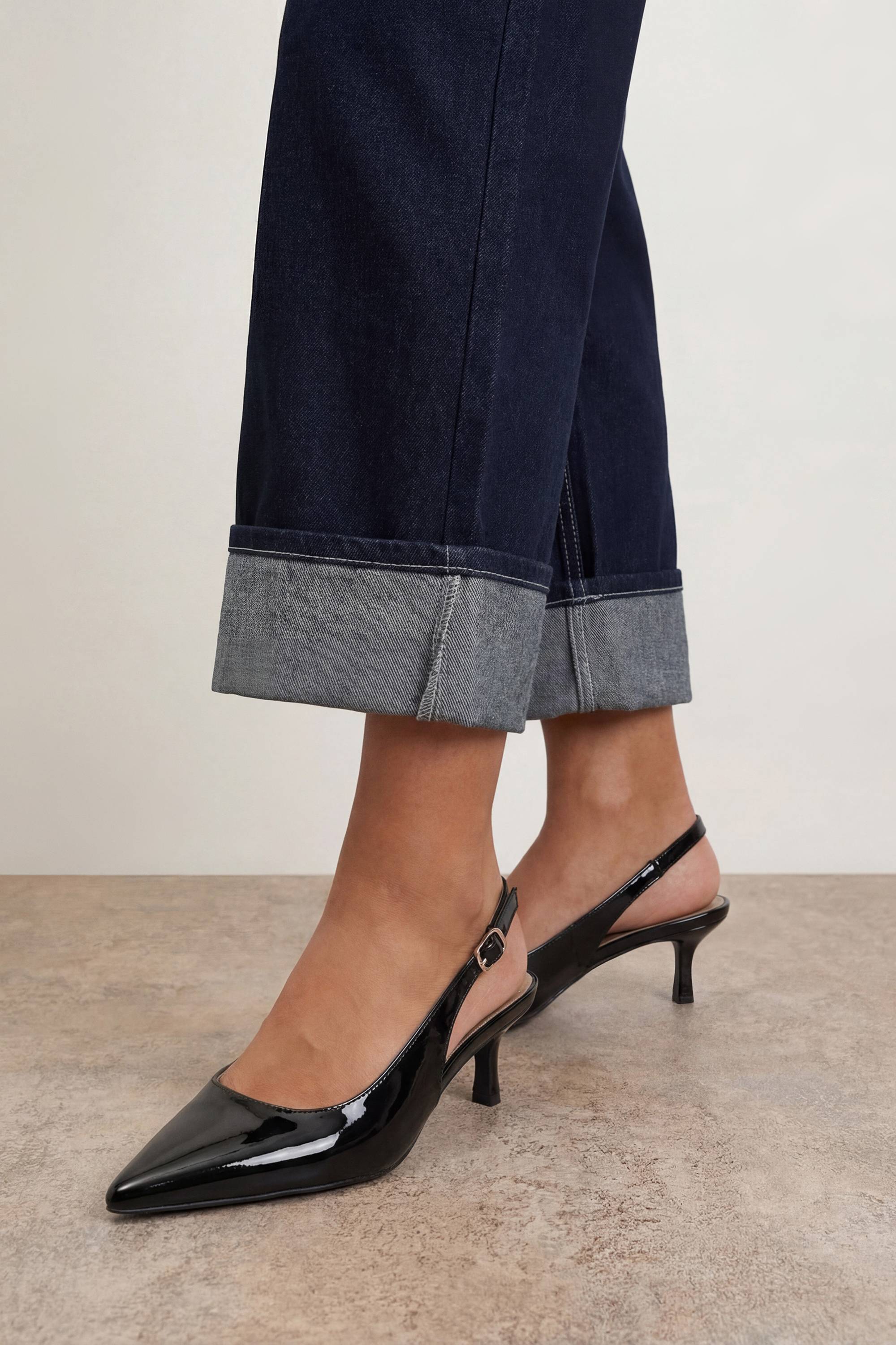 Oasis Escarpins À Bride Arrière Jess En Synthétiquecuir Verni À Petit Talon