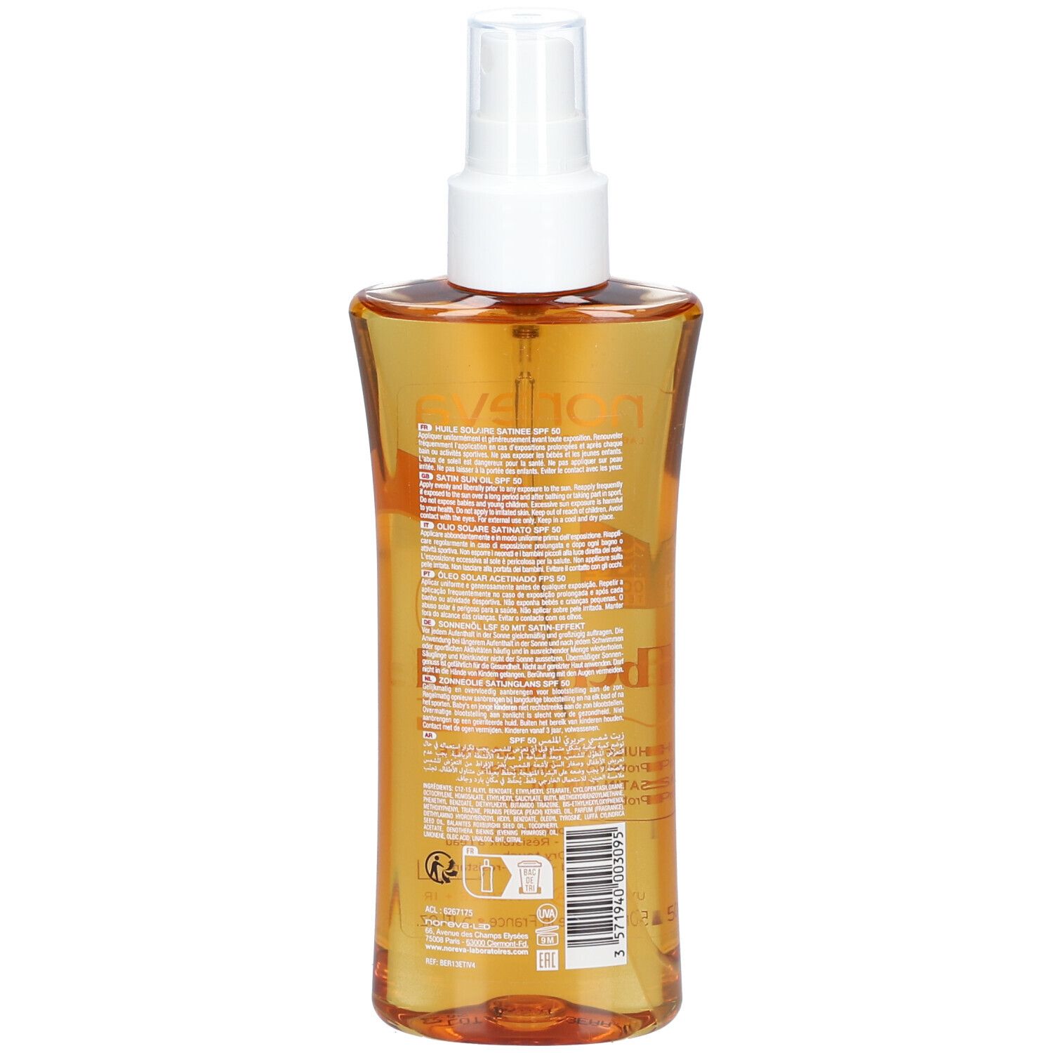 noreva Bergasol EXPERT Satin Sonnenöl LSF 50