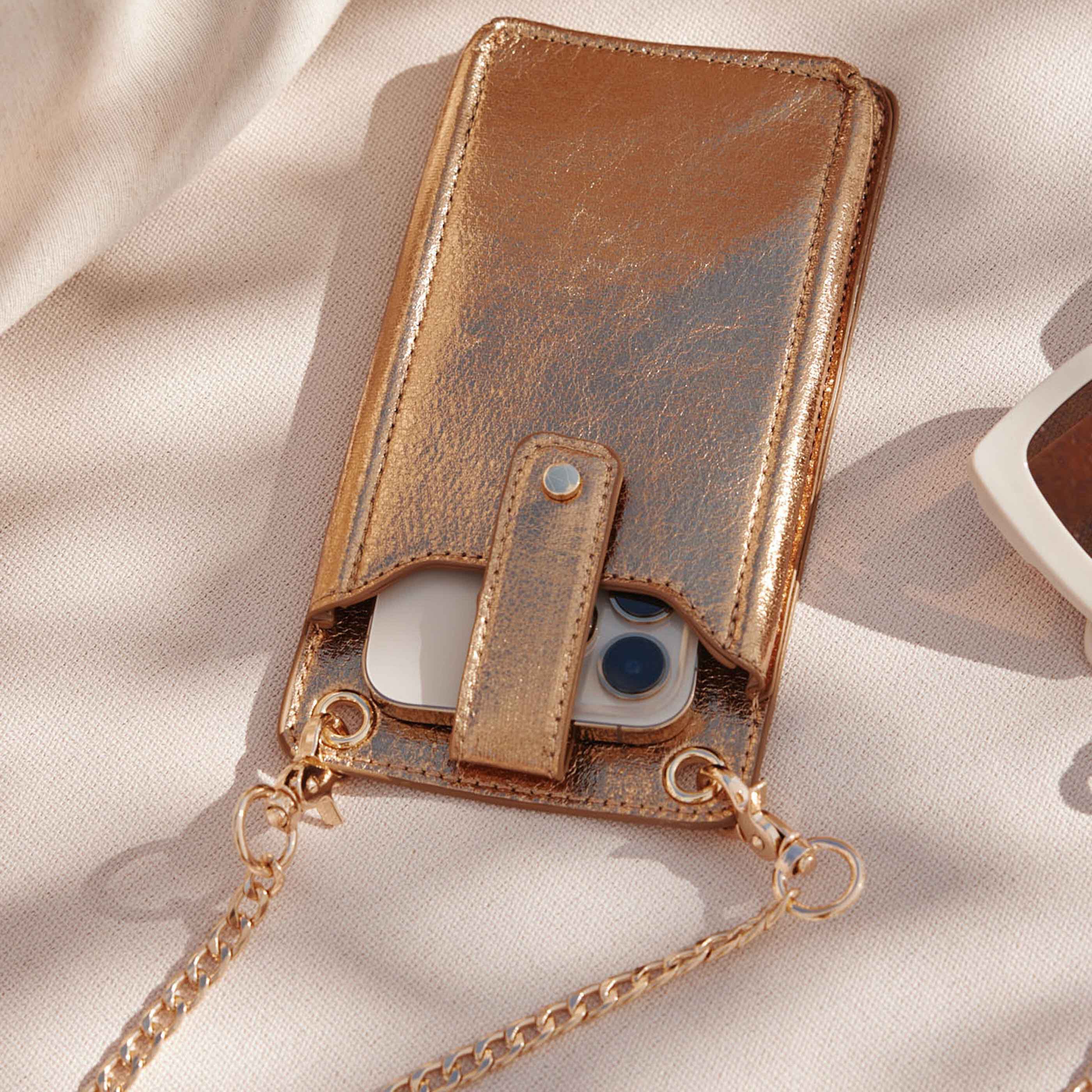 Pochette de téléphone femme - CUIVRE