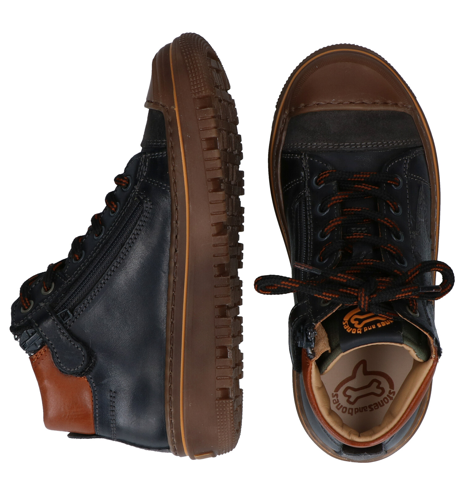 Hoge schoenen blauw