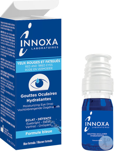Innoxa Gouttes Oculaires Hydratantes Formule Bleue Flacon 10ml