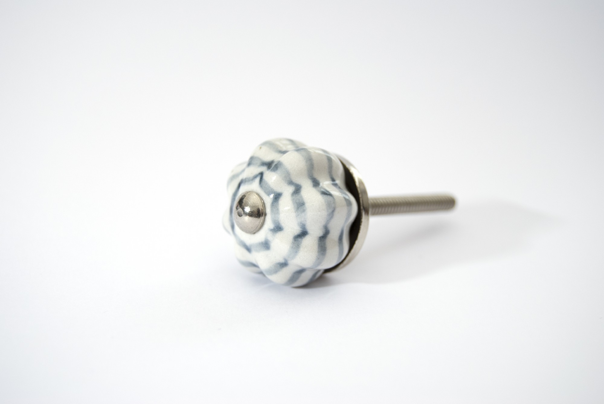 Türknauf 'Blume', blau/weiß, T 2,8 cm, B 1,8 cm günstig bestellen