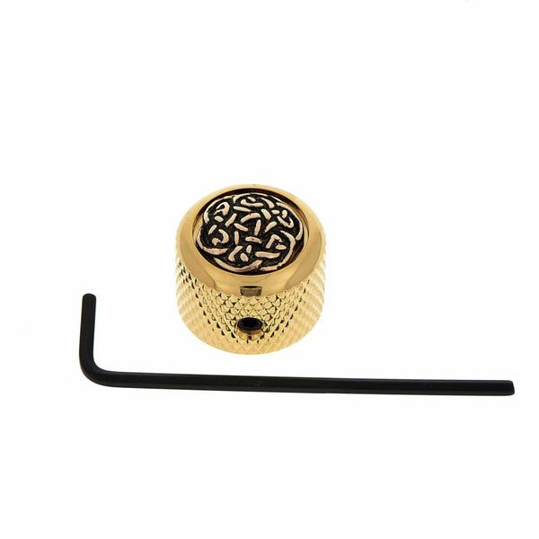 Q-Parts Dome Potiknob Celtic Weave G