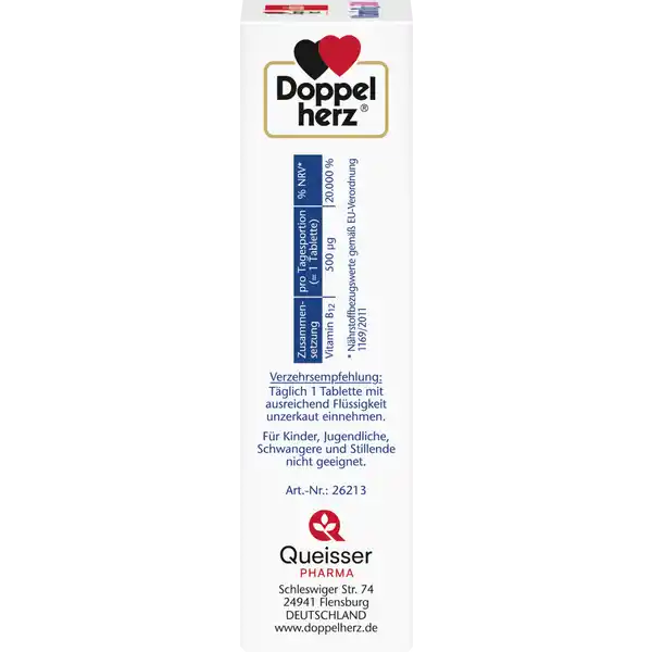 Großpackung Doppelherz Vitamin B12 500 Mini-Tabletten