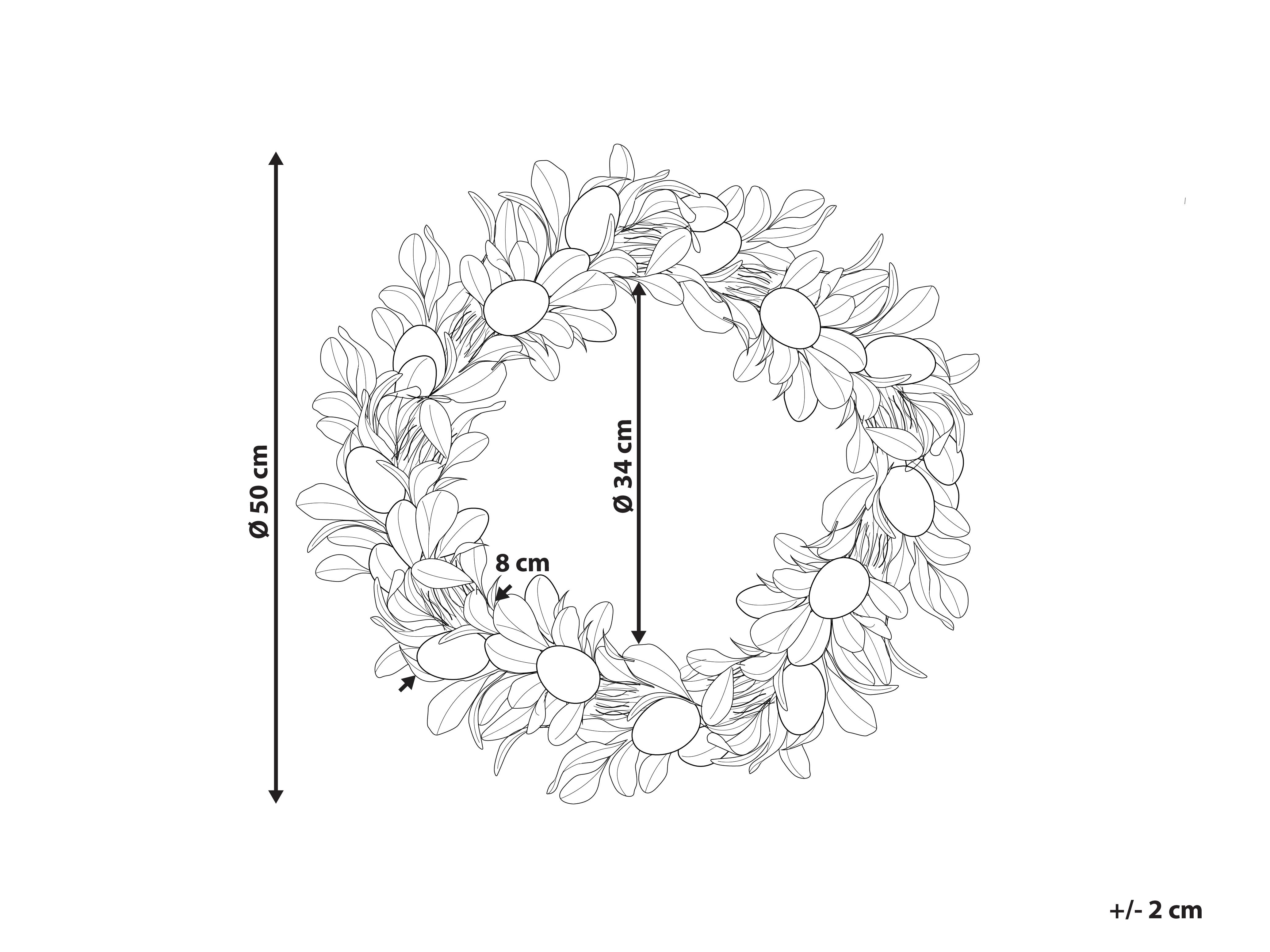 Decoratieve krans LAJARES 50 cm Meerkleurig