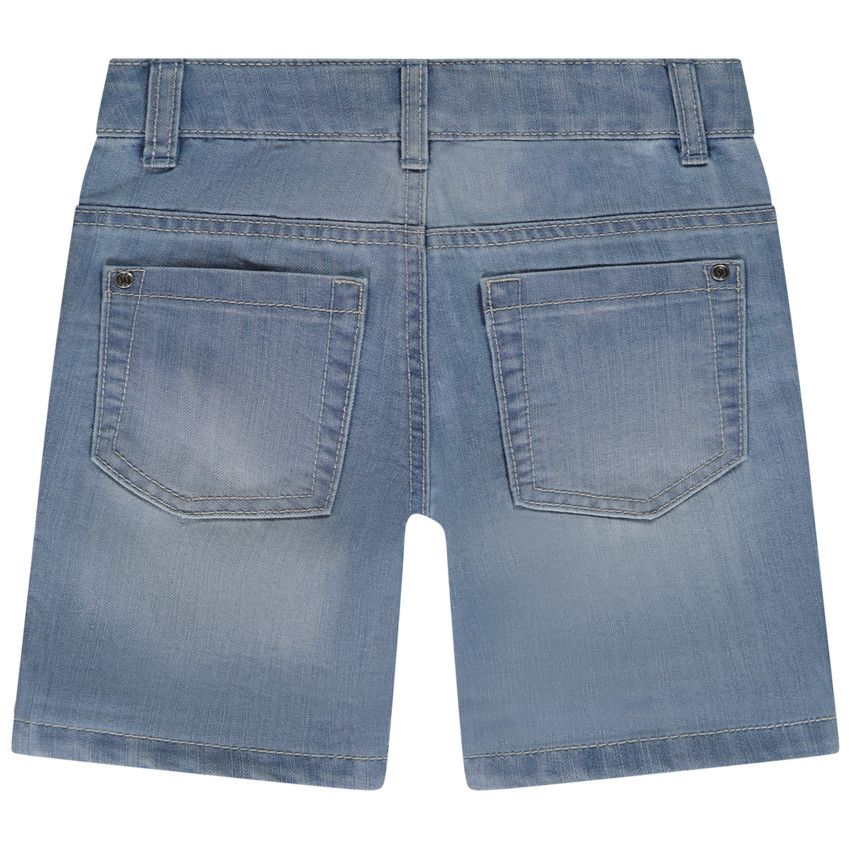 Bermuda en denim uni pour garçon - Bleu