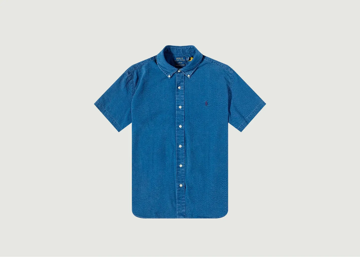 Chemisette siglée en coton seersucker Polo Ralph Lauren