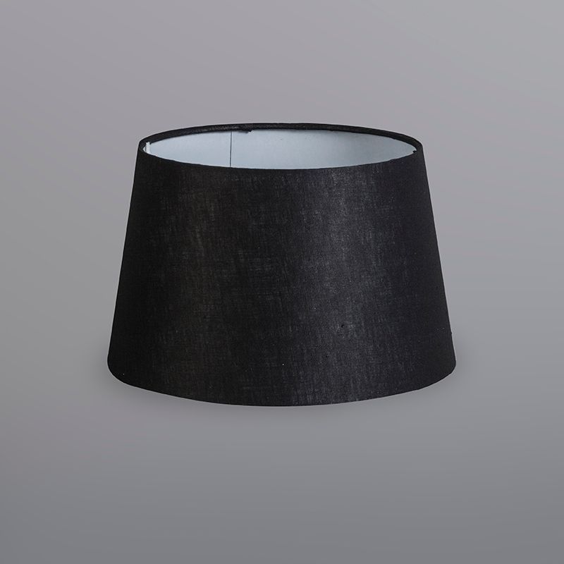 Tafellamp goud/messing met kap zwart 25 cm verstelbaar - Parte