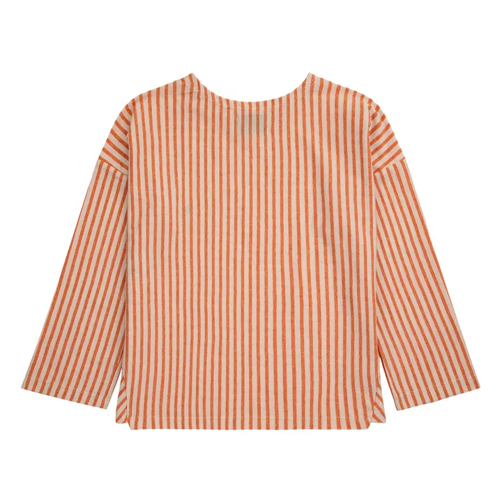 Bobo Choses T-Shirt Coton Bio Rayé | Orange