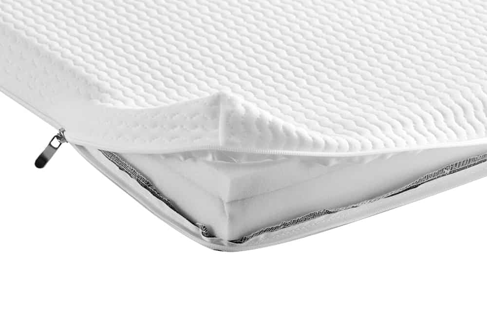 Design Matratze mit Topper CLOUD FLEX 180x200cm greige Tonnentaschenfederkern H3-4